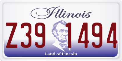IL license plate Z391494
