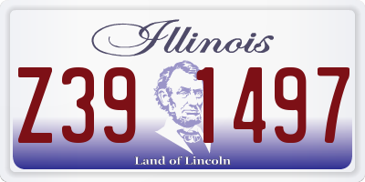 IL license plate Z391497