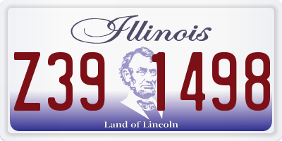 IL license plate Z391498
