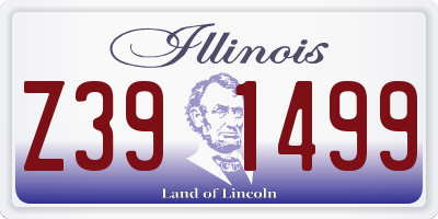 IL license plate Z391499