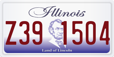IL license plate Z391504