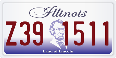 IL license plate Z391511