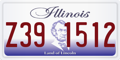 IL license plate Z391512