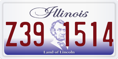 IL license plate Z391514