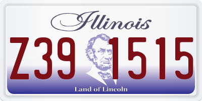 IL license plate Z391515