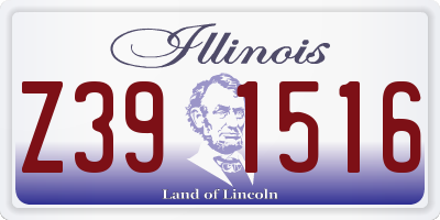 IL license plate Z391516