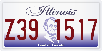 IL license plate Z391517