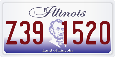 IL license plate Z391520