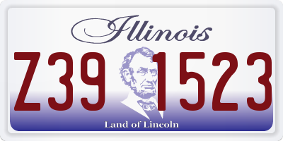 IL license plate Z391523