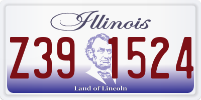 IL license plate Z391524
