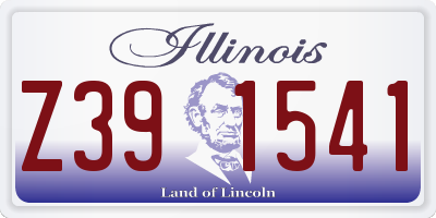 IL license plate Z391541