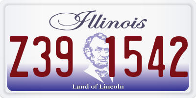 IL license plate Z391542