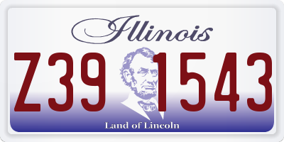 IL license plate Z391543