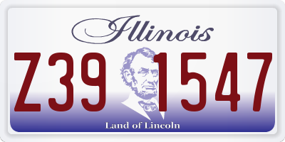 IL license plate Z391547