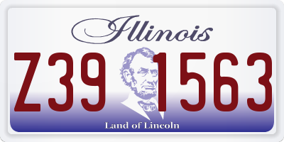 IL license plate Z391563