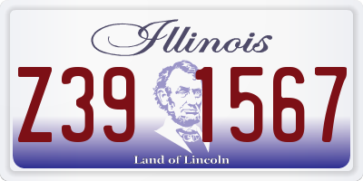 IL license plate Z391567
