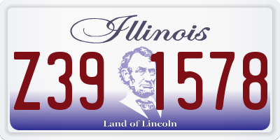 IL license plate Z391578
