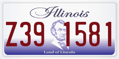IL license plate Z391581