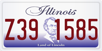 IL license plate Z391585