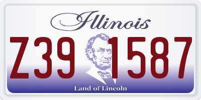 IL license plate Z391587