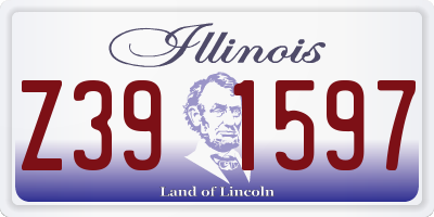 IL license plate Z391597