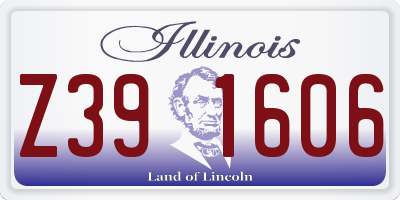 IL license plate Z391606