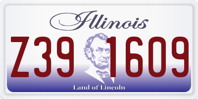 IL license plate Z391609