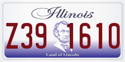 IL license plate Z391610