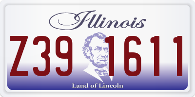 IL license plate Z391611