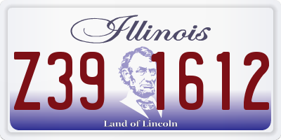 IL license plate Z391612