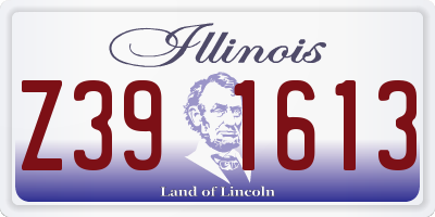 IL license plate Z391613