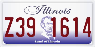 IL license plate Z391614