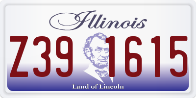 IL license plate Z391615