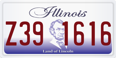 IL license plate Z391616
