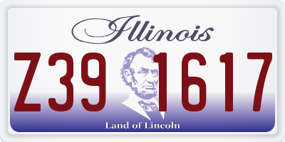 IL license plate Z391617
