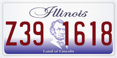 IL license plate Z391618