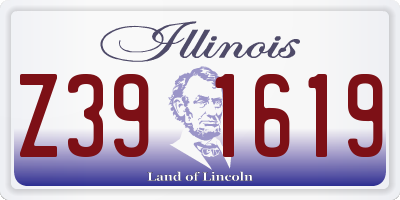 IL license plate Z391619