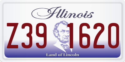IL license plate Z391620