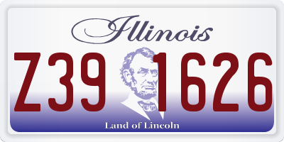 IL license plate Z391626