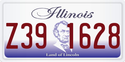 IL license plate Z391628