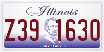 IL license plate Z391630