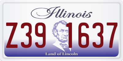 IL license plate Z391637