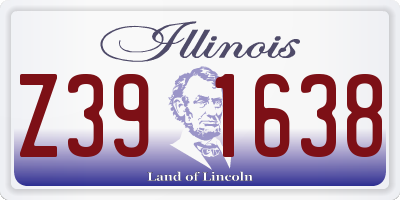 IL license plate Z391638