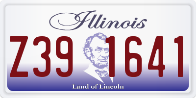 IL license plate Z391641