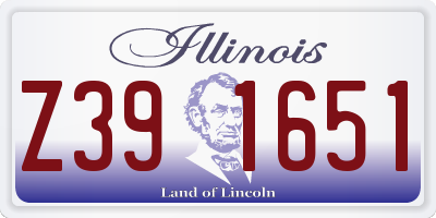 IL license plate Z391651