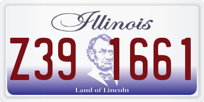 IL license plate Z391661