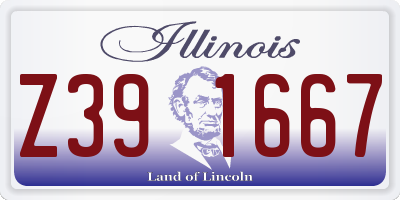 IL license plate Z391667