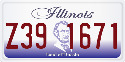 IL license plate Z391671
