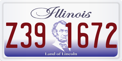 IL license plate Z391672