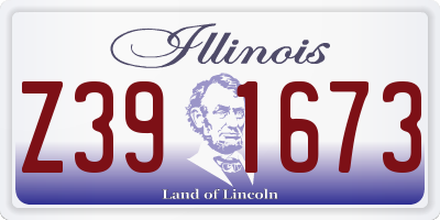 IL license plate Z391673